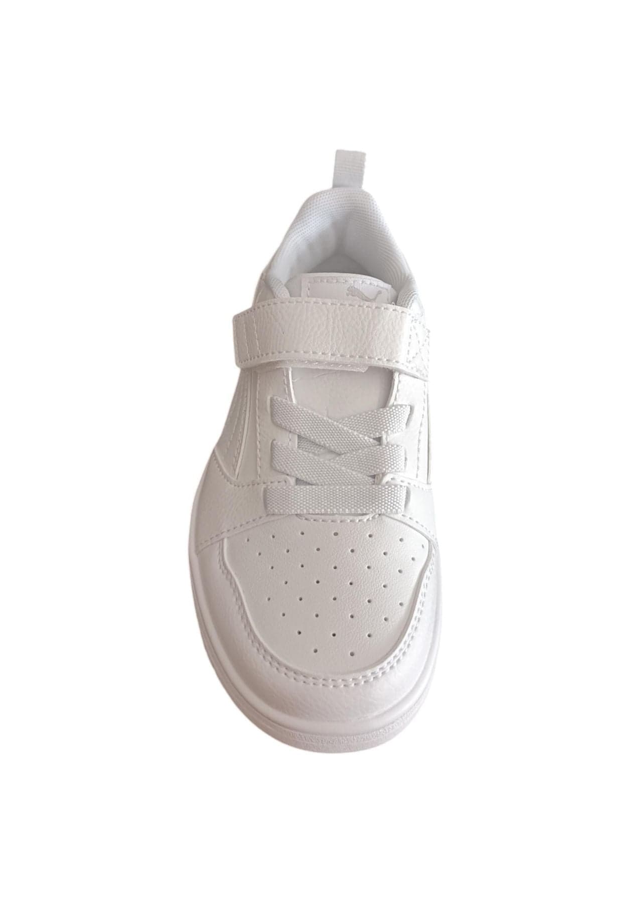 Scarpe sneakers Unisex bambini PUMA REBOUND  bianco-nero-blue laccio elastico e velcro in Ballerine Scarpetteria Gica - Trani, commercioVirtuoso.it