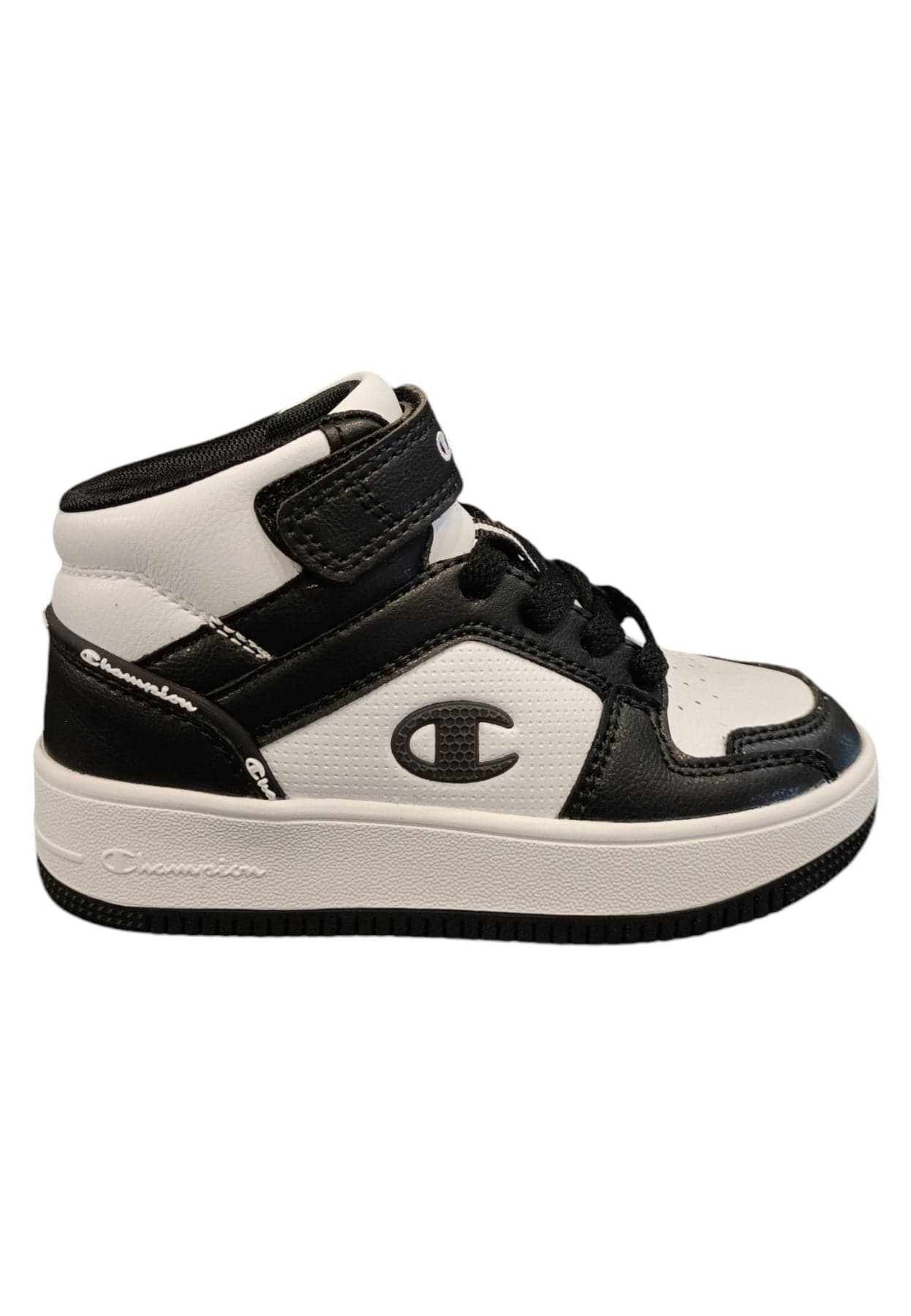 Scarpe sneakers Unisex bambini Champion REBOUND  bianco-nero laccio elastico in Ballerine Scarpetteria Gica - Trani, commercioVirtuoso.it