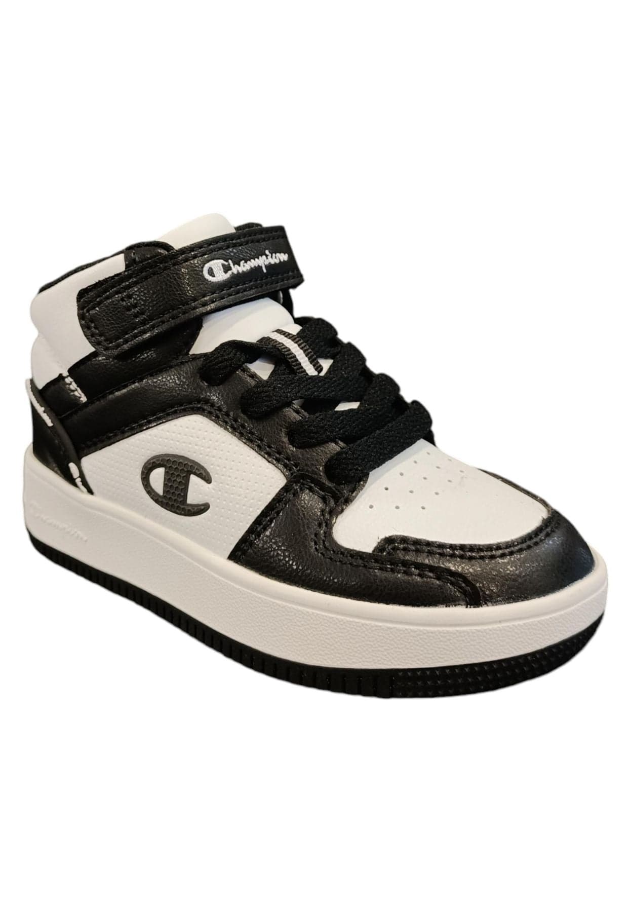 Scarpe sneakers Unisex bambini Champion REBOUND  bianco-nero laccio elastico in Ballerine Scarpetteria Gica - Trani, commercioVirtuoso.it