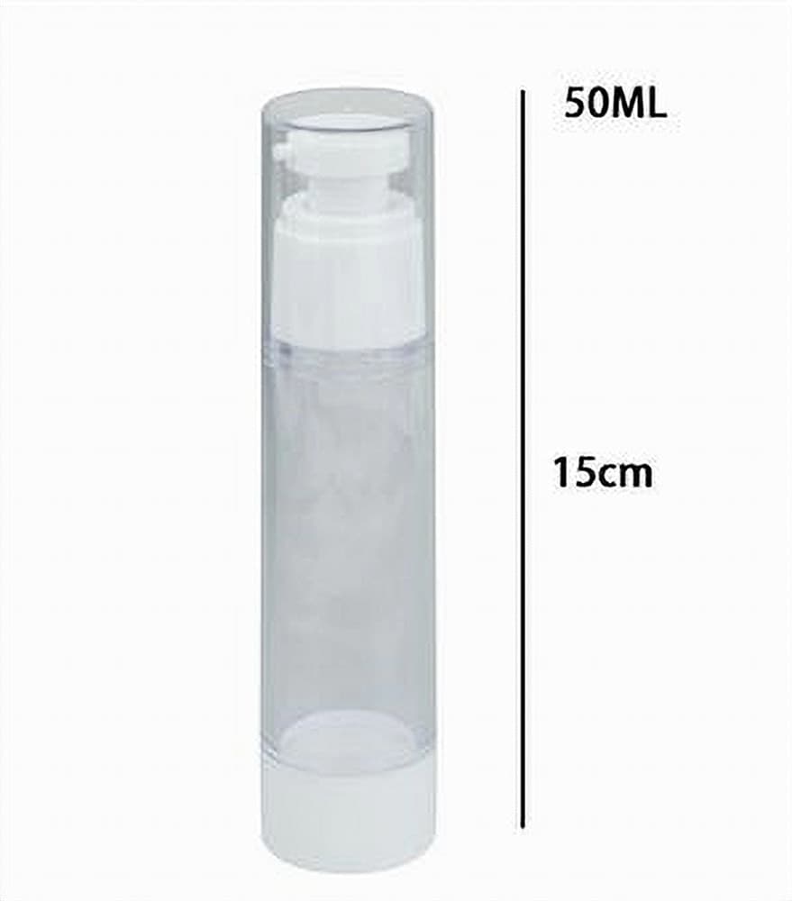 SET 2PZ BOTTIGLIA DA VIAGGI VUOTA FLACONE CON POMPA AIRLESS PER CREME 50ML 79407 - 4