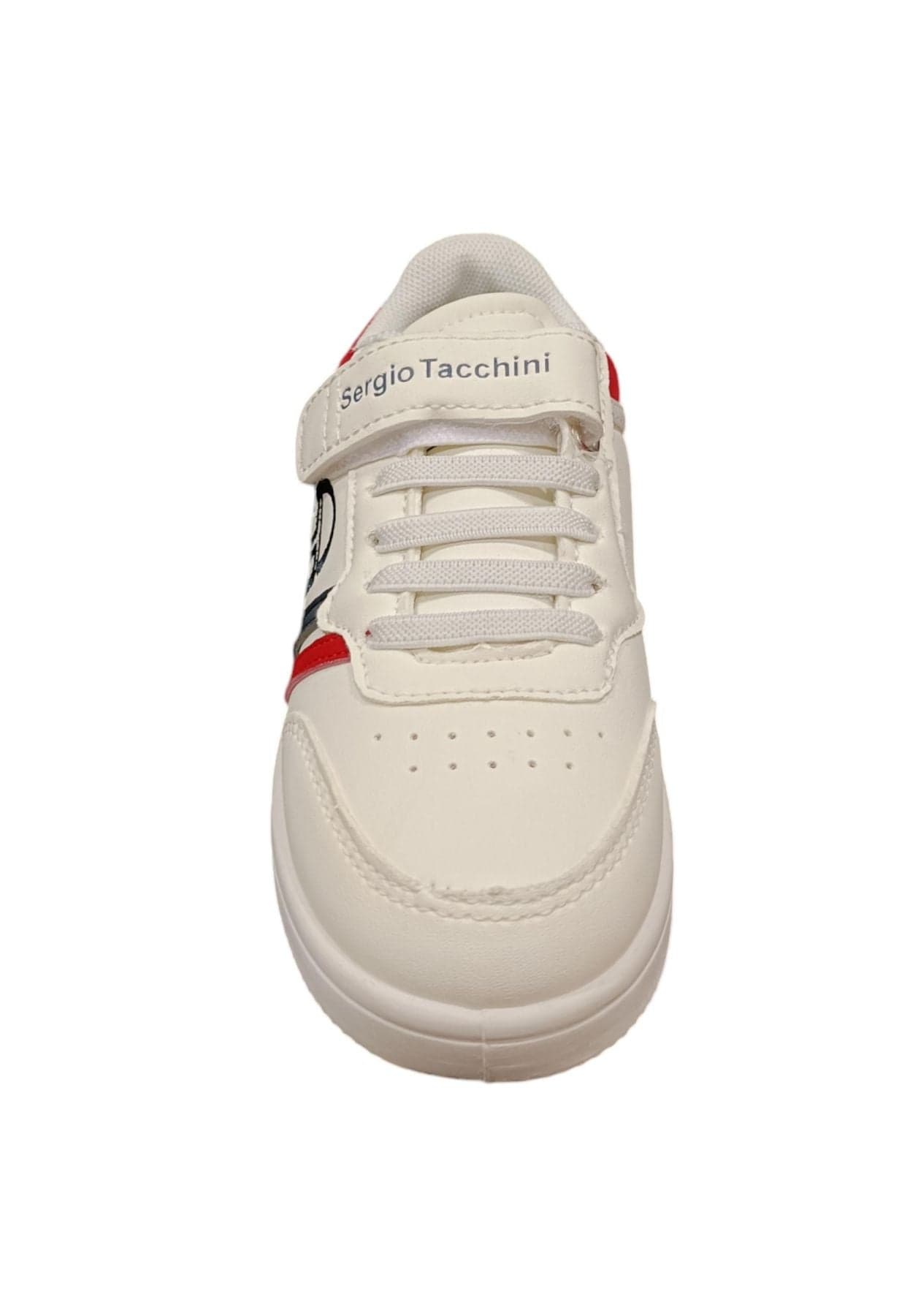 Scarpe snekears Unisex bambino Sergio Tacchini ROMA  bianco-blue-rosso laccio elastico e velcro in Ballerine Scarpetteria Gica - Trani, commercioVirtuoso.it