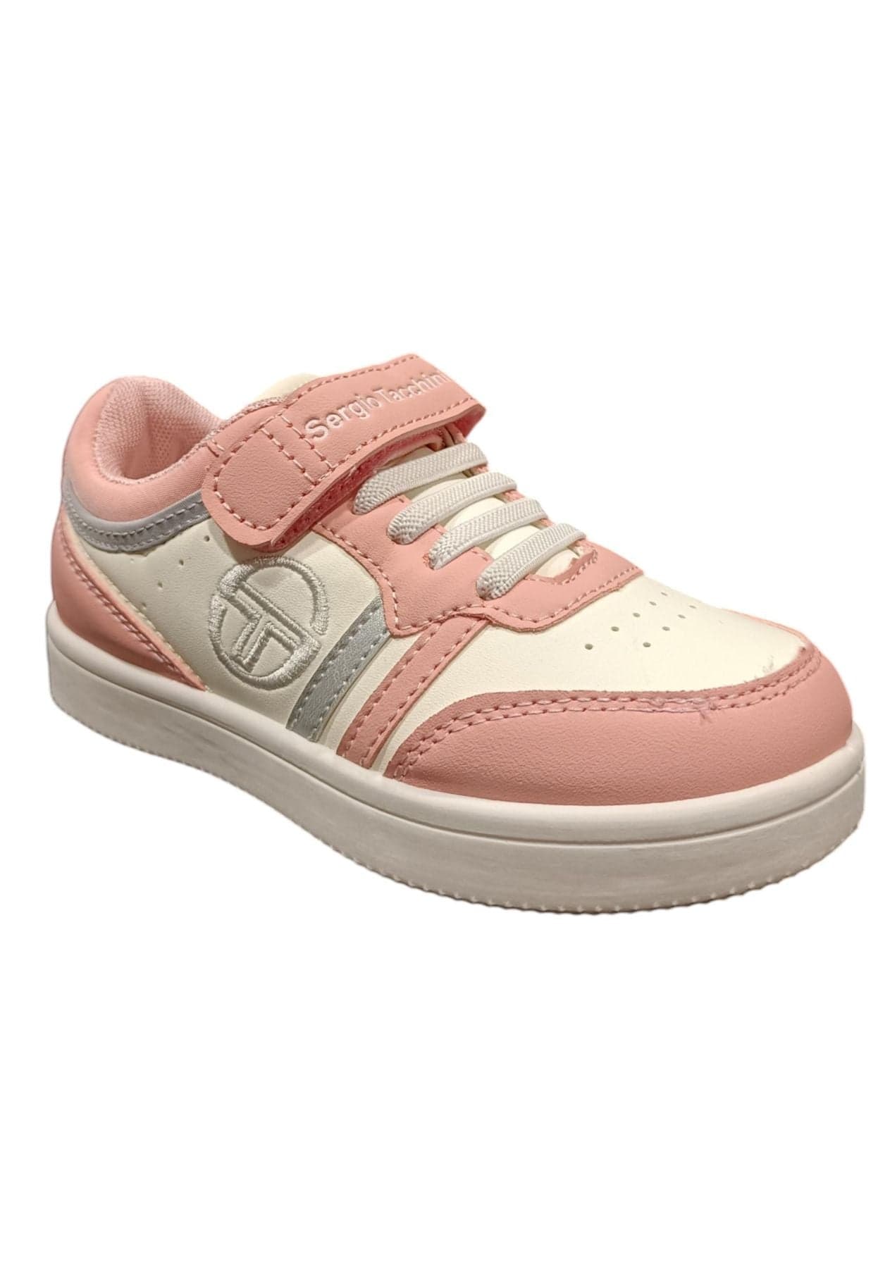 Scarpe snekears Unisex bambino Sergio Tacchini ROMA  bianco-blue-rosso laccio elastico e velcro in Ballerine Scarpetteria Gica - Trani, commercioVirtuoso.it