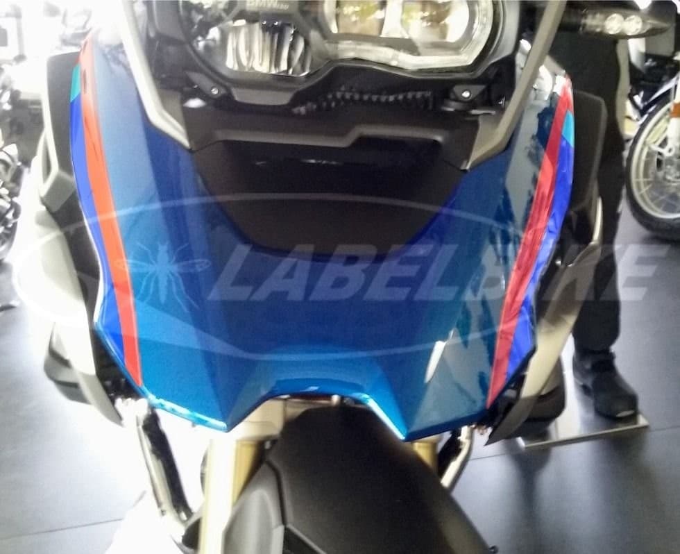 2 Adesivi Gel 3D Baffi Frontale compatibili con Bmw Gs R1200 Dal 2017 - 2