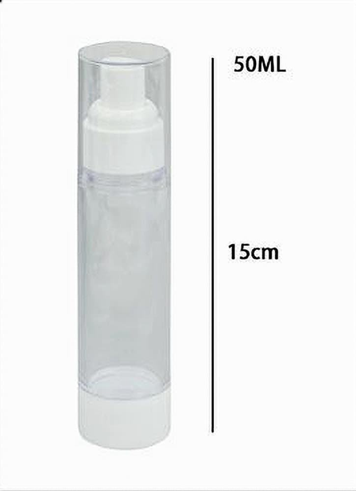 SET 2PZ BOTTIGLIA DA VIAGGIO VUOTA FLACONE PER POMPA AIRLESS A SPRAY 50 ML 79405 - 4
