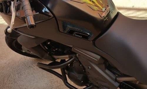 2 Adesivi 3D Gel Protezione Serbatoio compatibile con Kawasaki Versys 650 - 3