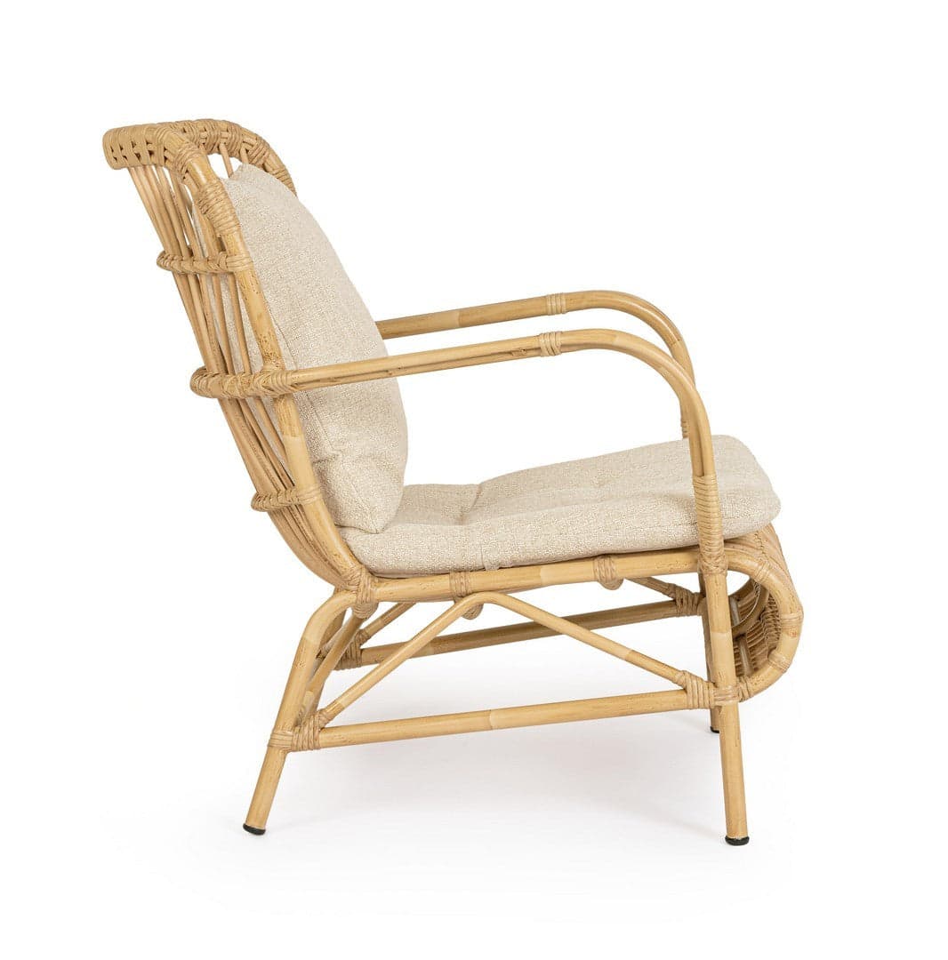 Poltrona "Florisel" con braccioli in alluminio effetto rattan da giardino in Poltrone Decor Space - Altamura, commercioVirtuoso.it