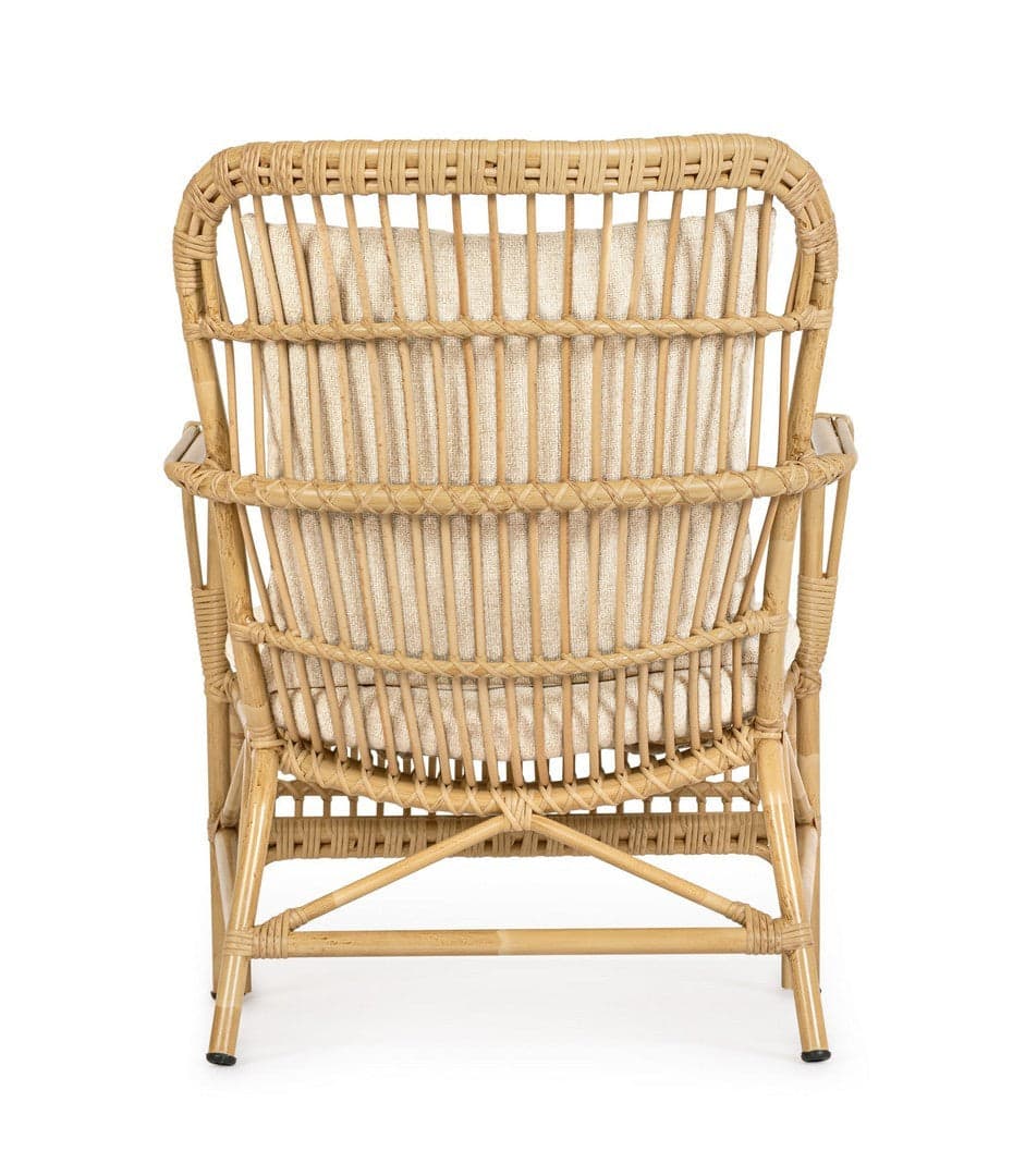 Poltrona "Florisel" con braccioli in alluminio effetto rattan da giardino in Poltrone Decor Space - Altamura, commercioVirtuoso.it