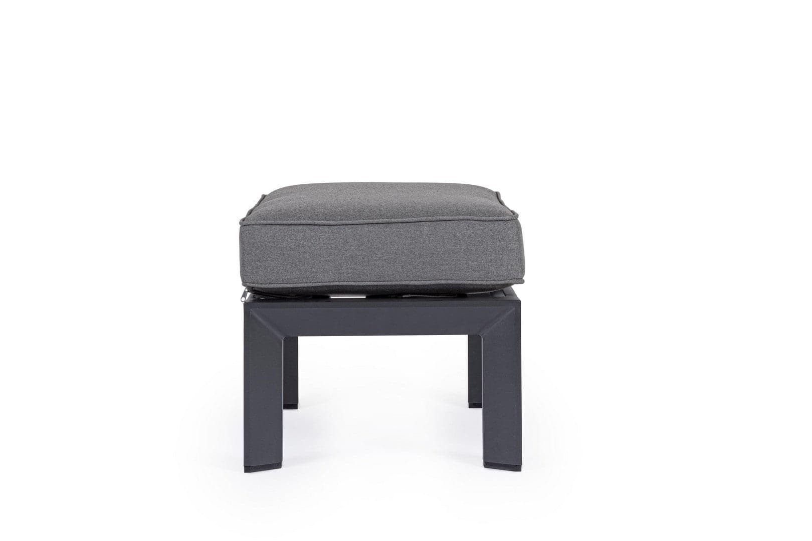 Poggia piedi con cuscino "Hendrix" Pouf in alluminio da giardino e veranda in Panche contenitore Decor Space - Altamura, commercioVirtuoso.it