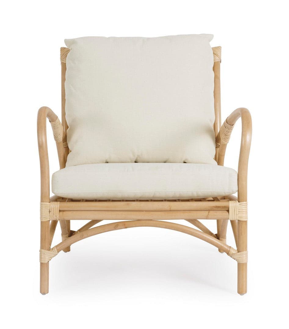 Poltrona "Alicante" con cuscini e con braccioli struttura in rattan da giardino in Poltrone Decor Space - Altamura, commercioVirtuoso.it