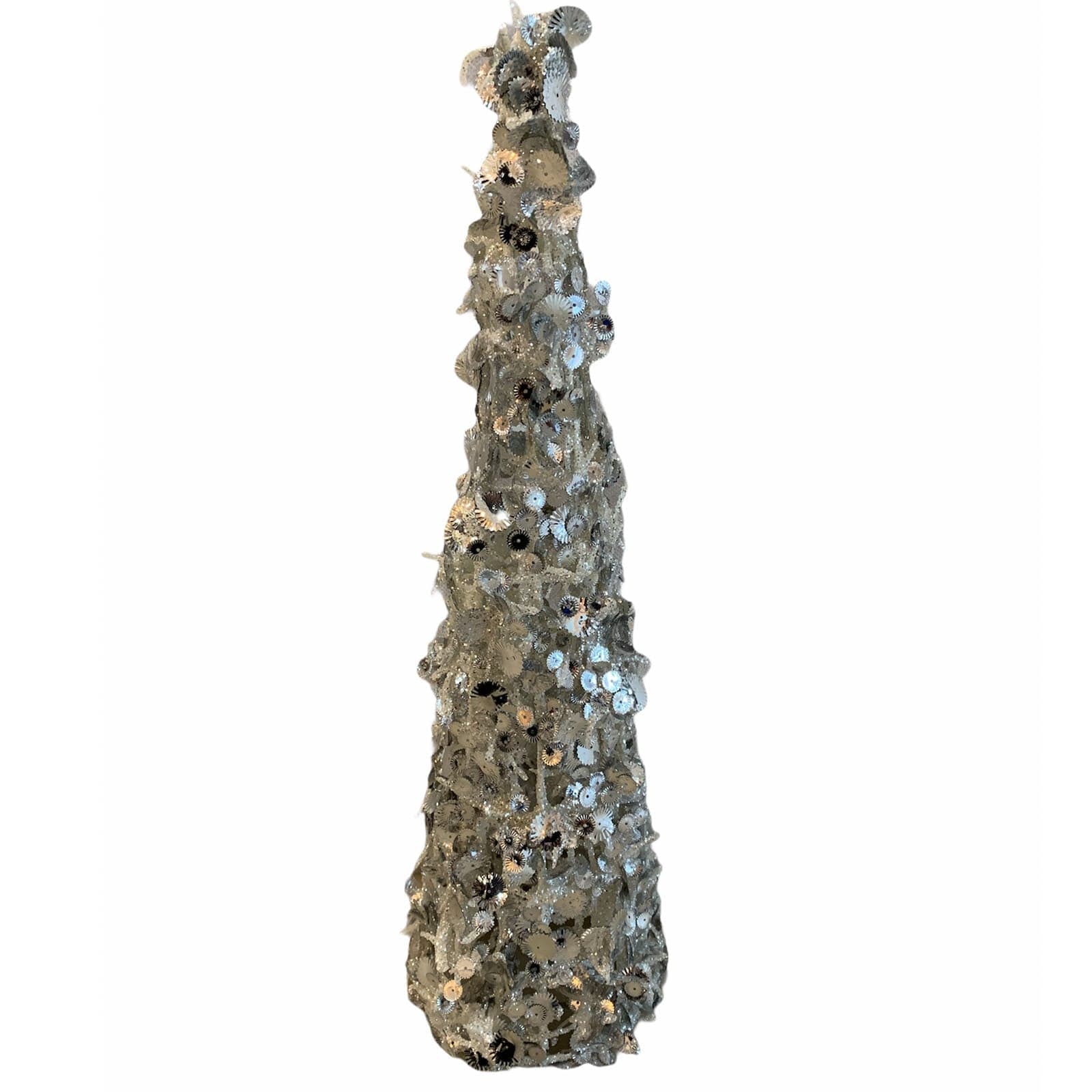 Cono Puntale con paillette per albero di natale H 46 cm. in Punte albero di Natale MagiediNatale.it - Altamura, commercioVirtuoso.it