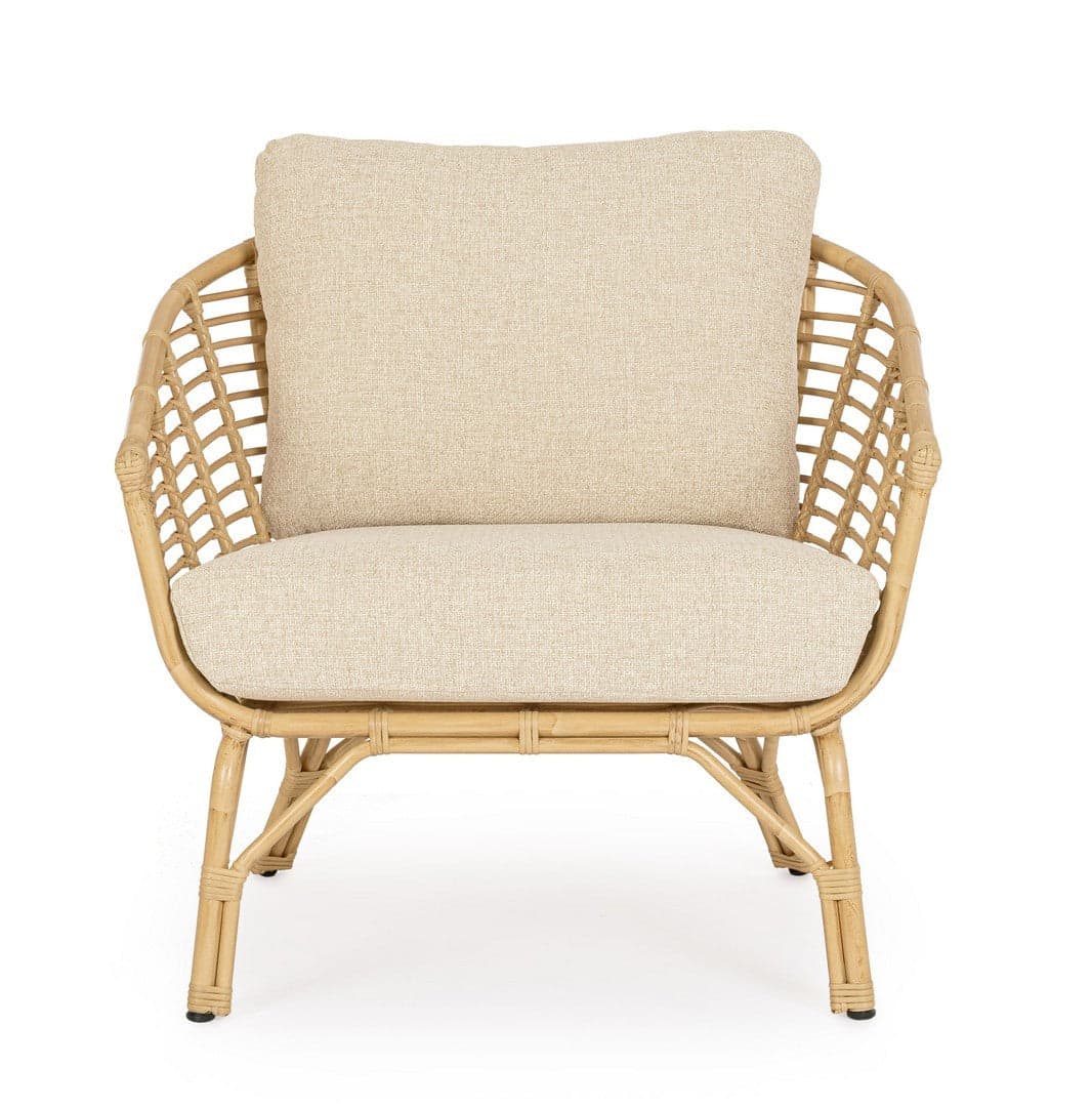 Poltrona "Mabel" con braccioli in alluminio effetto rattan da giardino in Poltrone Decor Space - Altamura, commercioVirtuoso.it