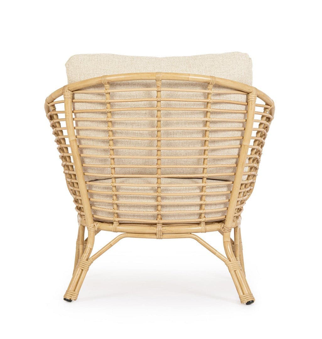 Poltrona "Mabel" con braccioli in alluminio effetto rattan da giardino in Poltrone Decor Space - Altamura, commercioVirtuoso.it