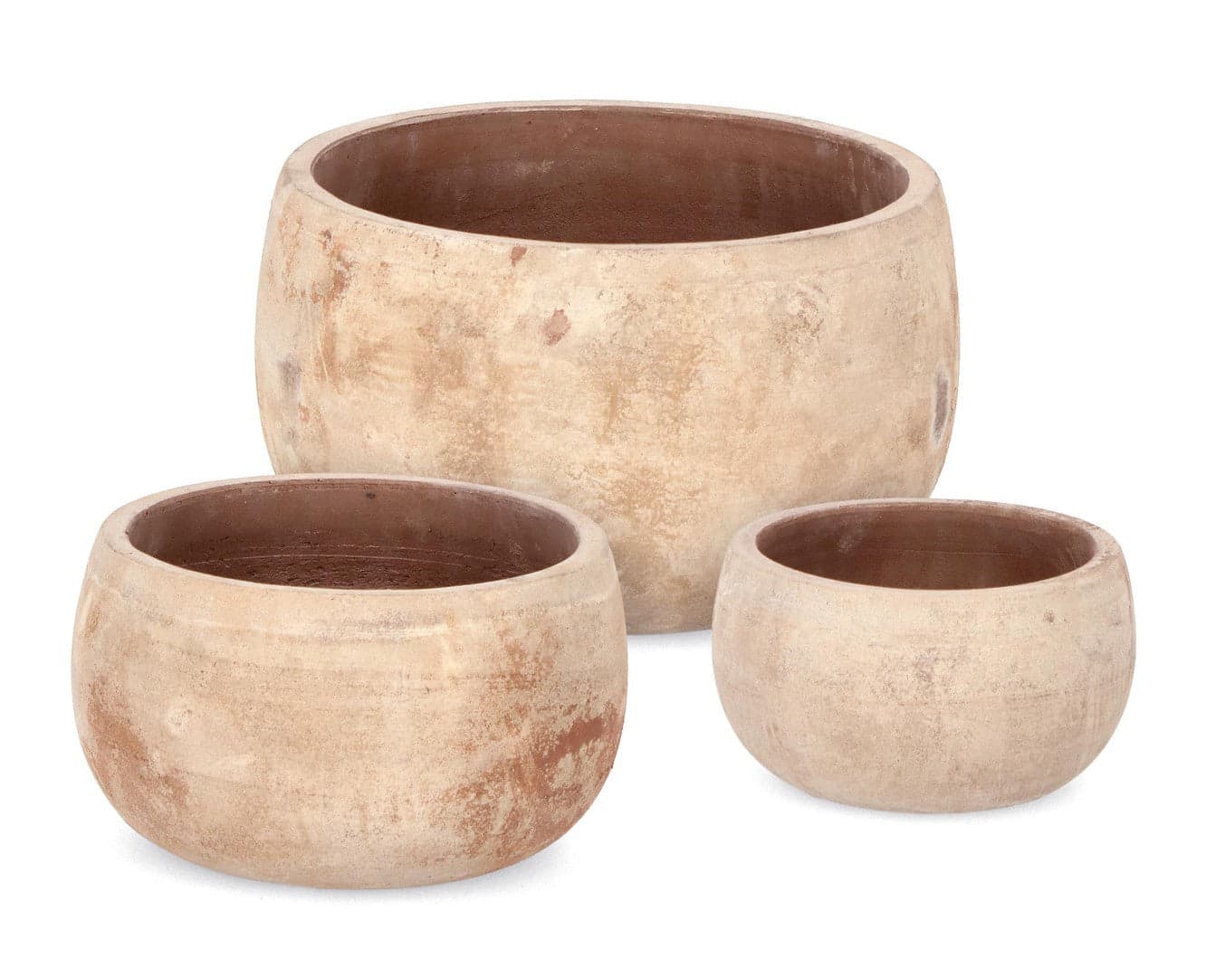 Vasi "Minh" in terracotta per fiori e piante da esterno set da 3 in Vasi tradizionali Decor Space - Altamura, commercioVirtuoso.it