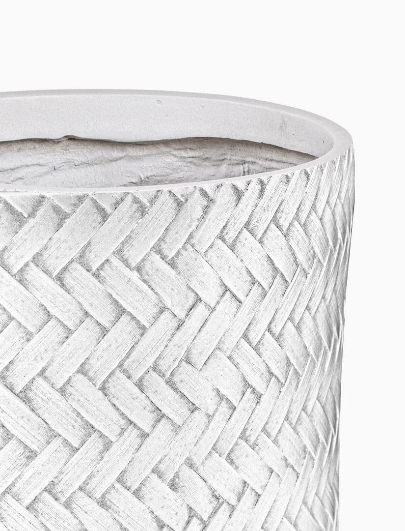 Vasi "Tressage" in fibra di vetro e argilla per fiori e piante da esterno set da 4 in Vasi tradizionali Decor Space - Altamura, commercioVirtuoso.it