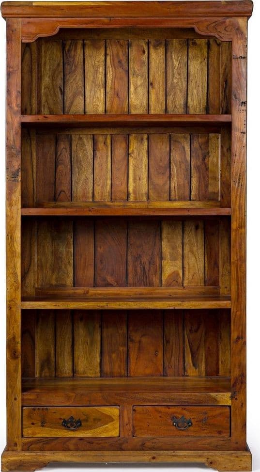 Libreria "Chateaux" struttura in legno d'acacia indiano massiccio per interno in Librerie Decor Space - Altamura, commercioVirtuoso.it
