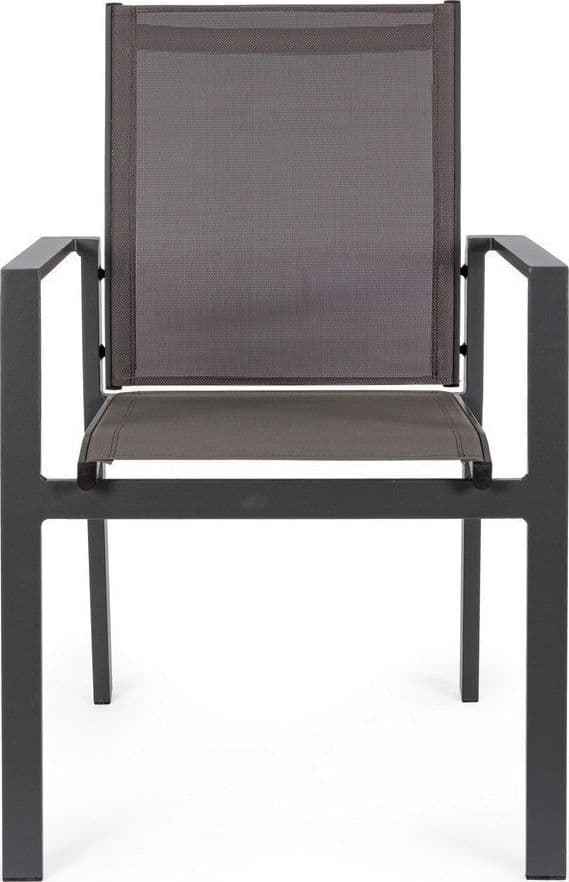 Sedia "Crozet" in alluminio verniciato a polvere con braccioli da esterno in Sedie per tavolo da giardino Decor Space - Altamura, commercioVirtuoso.it