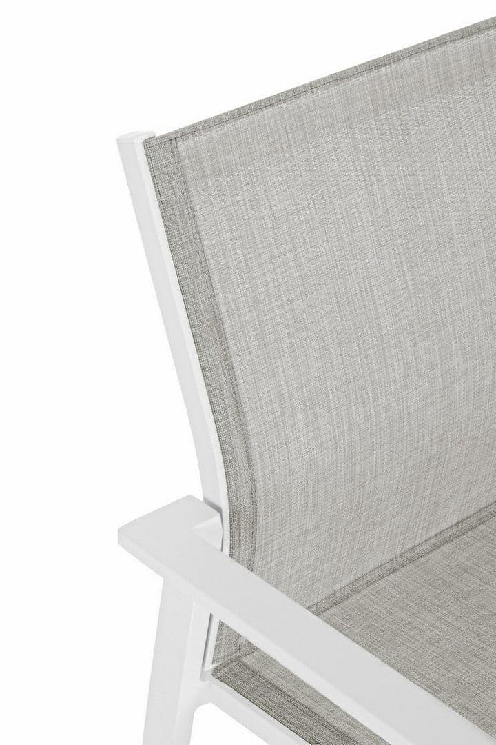 Sedia "Crozet" in alluminio verniciato a polvere con braccioli da esterno in Sedie per tavolo da giardino Decor Space - Altamura, commercioVirtuoso.it