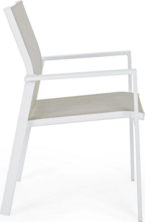 Sedia "Crozet" in alluminio verniciato a polvere con braccioli da esterno in Sedie per tavolo da giardino Decor Space - Altamura, commercioVirtuoso.it
