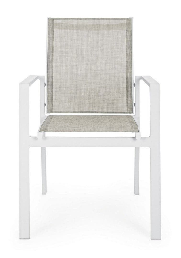 Sedia "Crozet" in alluminio verniciato a polvere con braccioli da esterno in Sedie per tavolo da giardino Decor Space - Altamura, commercioVirtuoso.it