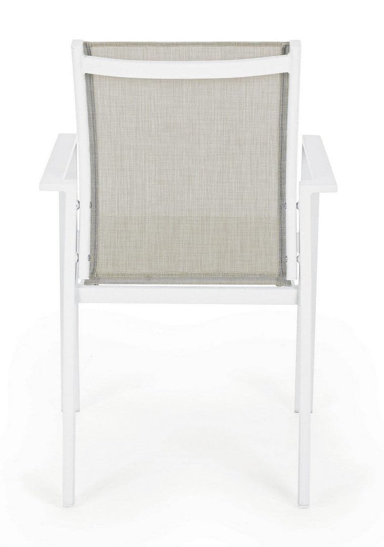 Sedia "Crozet" in alluminio verniciato a polvere con braccioli da esterno in Sedie per tavolo da giardino Decor Space - Altamura, commercioVirtuoso.it