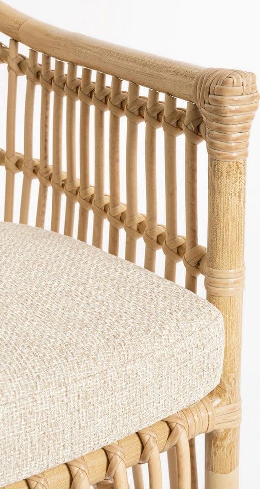 Sedia "Adelma" con braccioli in alluminio effetto rattan da giardino in Sedie per tavolo da giardino Decor Space - Altamura, commercioVirtuoso.it