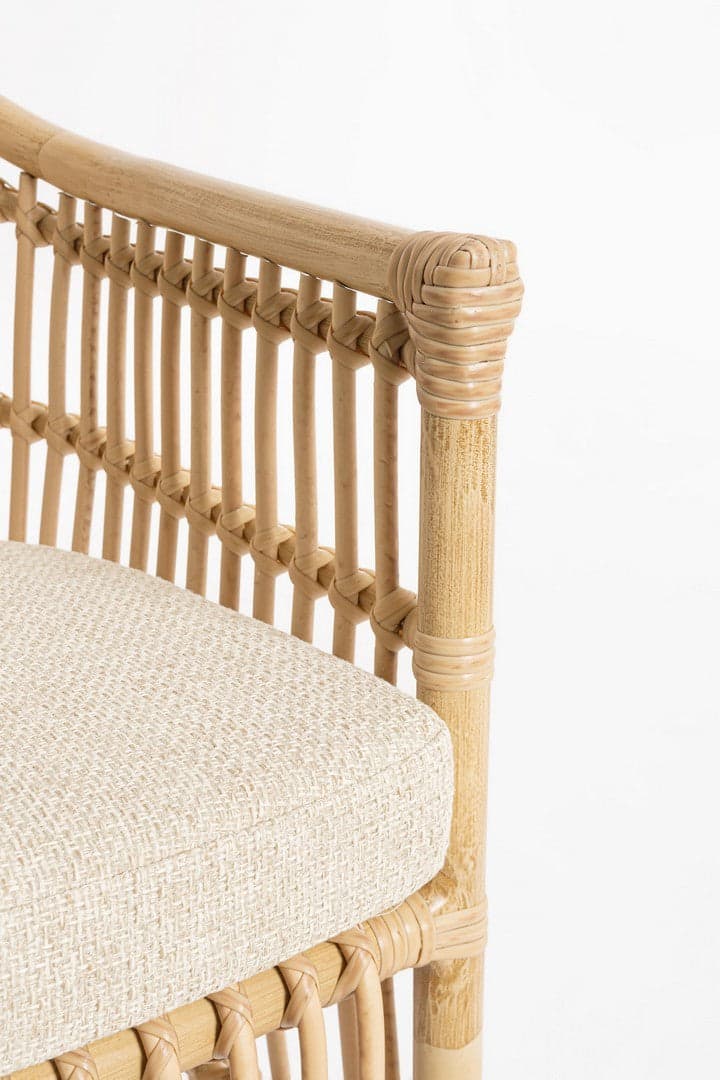 Sedia "Adelma" con braccioli in alluminio effetto rattan da giardino in Sedie per tavolo da giardino Decor Space - Altamura, commercioVirtuoso.it