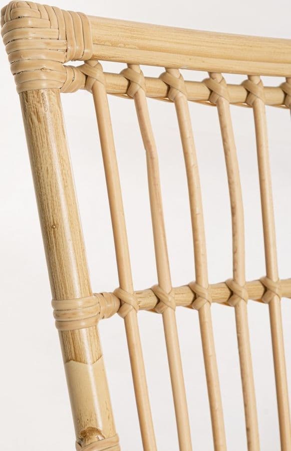 Sedia "Adelma" con braccioli in alluminio effetto rattan da giardino in Sedie per tavolo da giardino Decor Space - Altamura, commercioVirtuoso.it