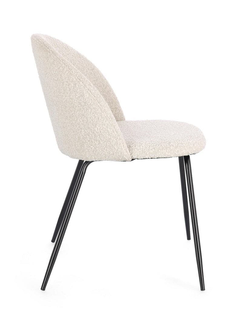 Sedia "Tanya" in polietere e gambe in tubolare di acciaio da interno in Sedie Decor Space - Altamura, commercioVirtuoso.it