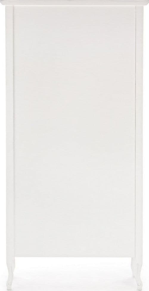 Libreria "Justine" struttura in legno paulownia colore bianco per interno in Librerie Decor Space - Altamura, commercioVirtuoso.it