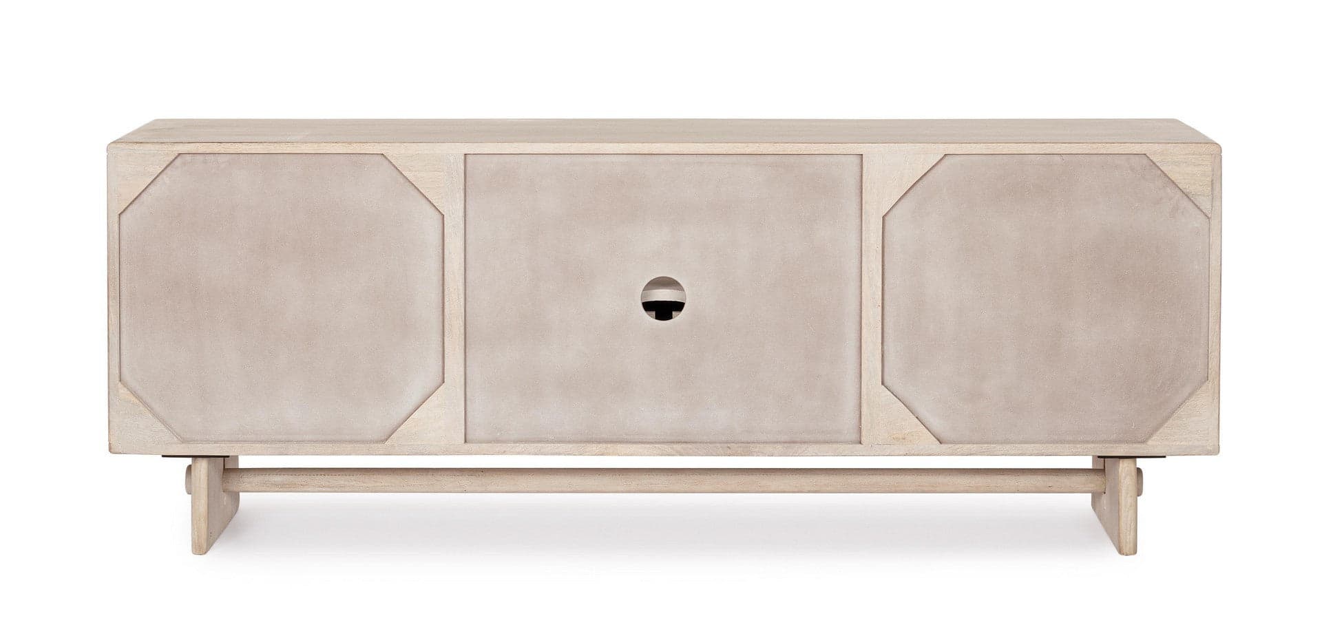 Mobile porta TV "Elisheva" in legno di magno massiccio per interno 160 x 45 x 60 h cm in Pareti attrezzate Decor Space - Altamura, commercioVirtuoso.it