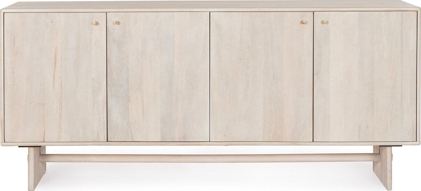 Cassettiera "Elisheva" struttura in legno di mango massiccio con vani e mensole in Credenze Decor Space - Altamura, commercioVirtuoso.it