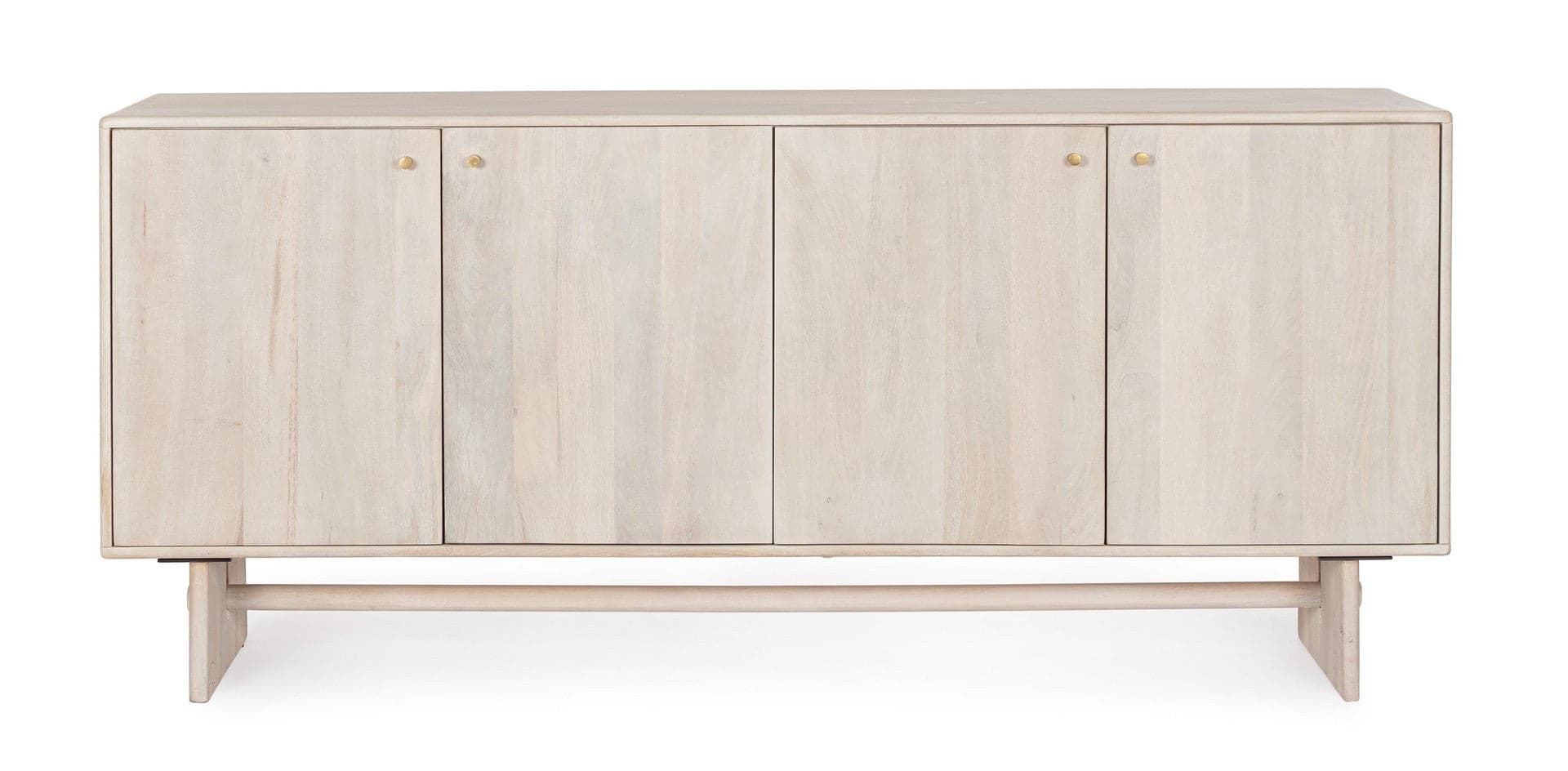 Cassettiera "Elisheva" struttura in legno di mango massiccio con vani e mensole in Credenze Decor Space - Altamura, commercioVirtuoso.it