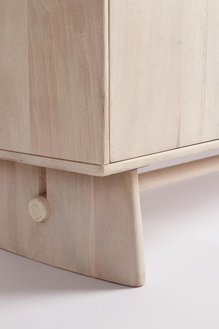 Cassettiera "Elisheva" struttura in legno di mango massiccio con vani e mensole in Credenze Decor Space - Altamura, commercioVirtuoso.it