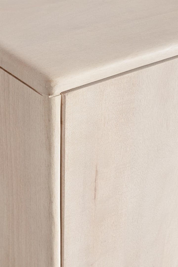 Cassettiera "Elisheva" struttura in legno di mango massiccio con vani e mensole in Credenze Decor Space - Altamura, commercioVirtuoso.it