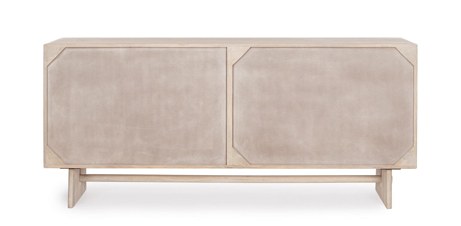 Cassettiera "Elisheva" struttura in legno di mango massiccio con vani e mensole in Credenze Decor Space - Altamura, commercioVirtuoso.it