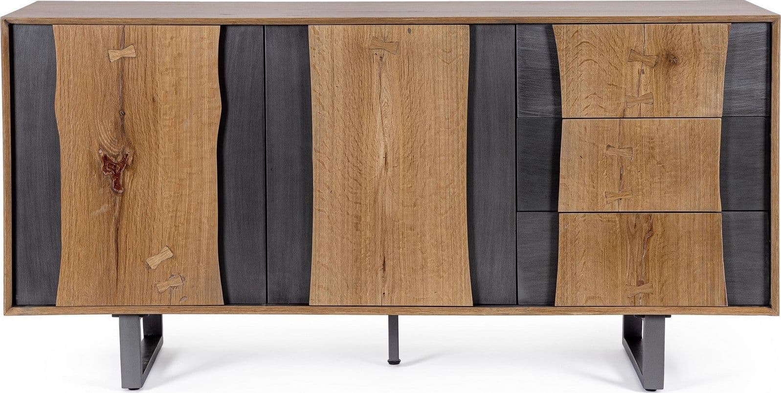 Cassettiera "Garwood" struttura in legno MDF con ante e cassetti - 23