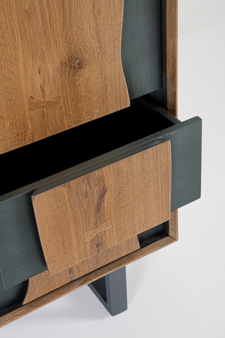 Cassettiera "Garwood" struttura in legno MDF con ante e cassetti - 28