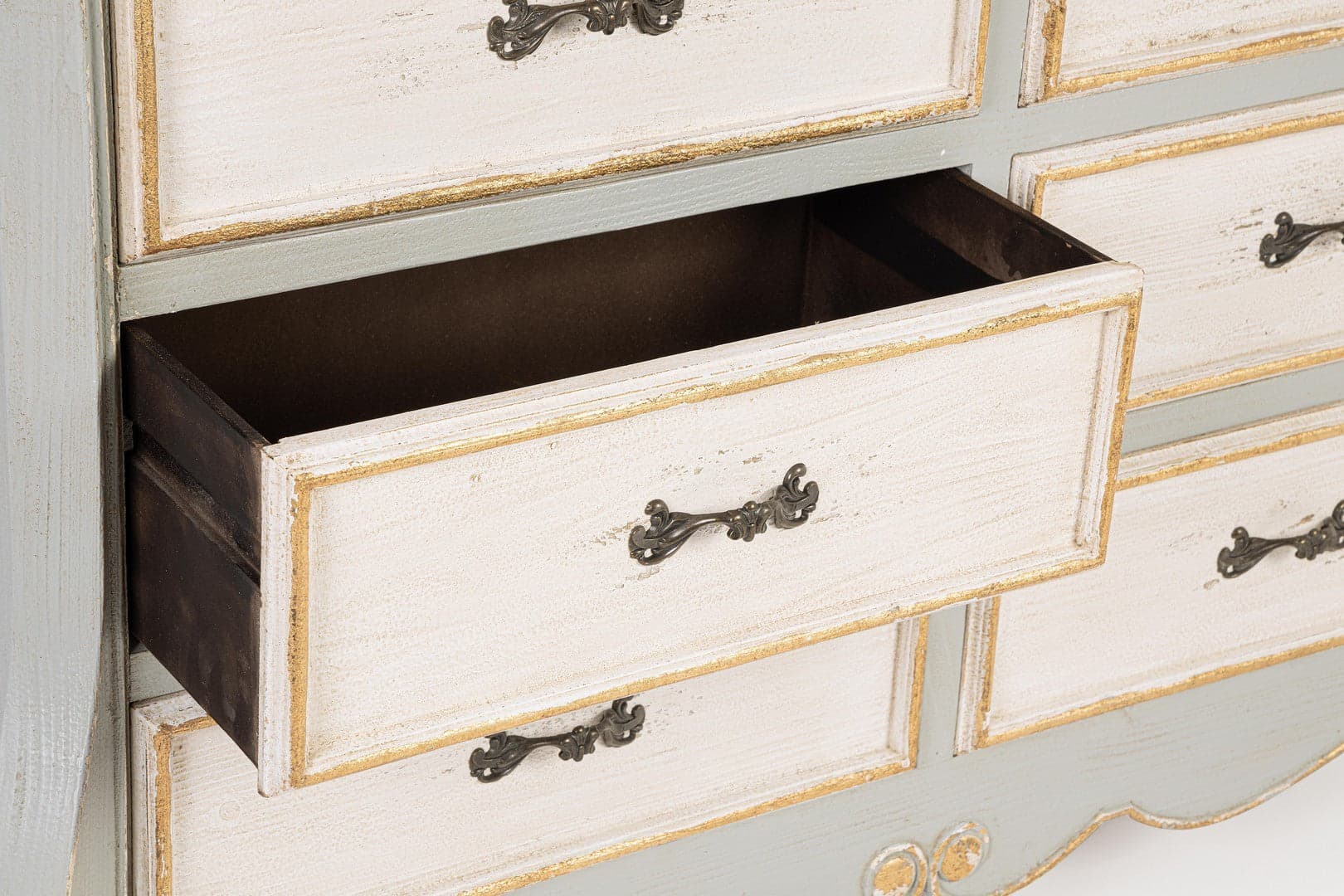 Cassettiera "Madeleine" struttura in legno di abete, cassetti e retro in legno MDF in Credenze Decor Space - Altamura, commercioVirtuoso.it