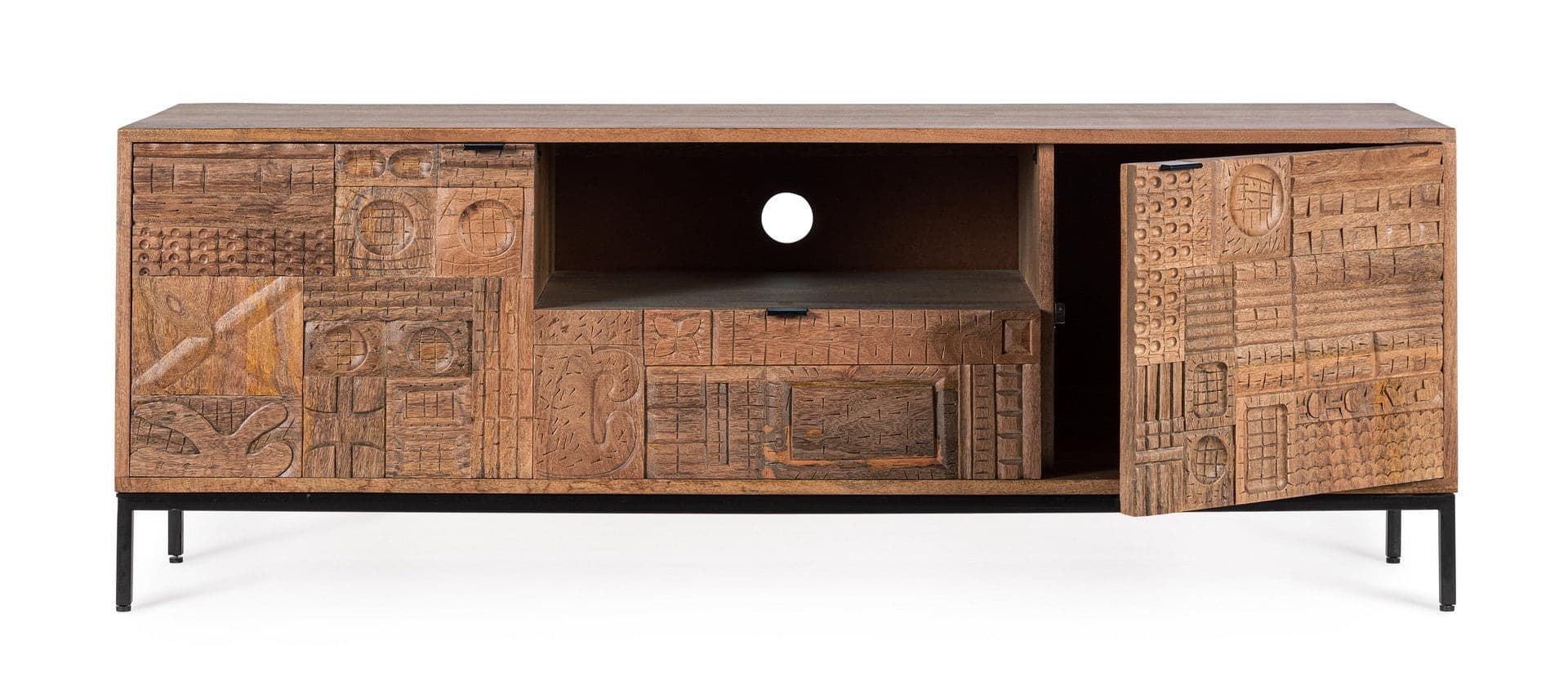 Mobile porta TV "Kindia" in legno di magno massiccio per interno in Pareti attrezzate Decor Space - Altamura, commercioVirtuoso.it