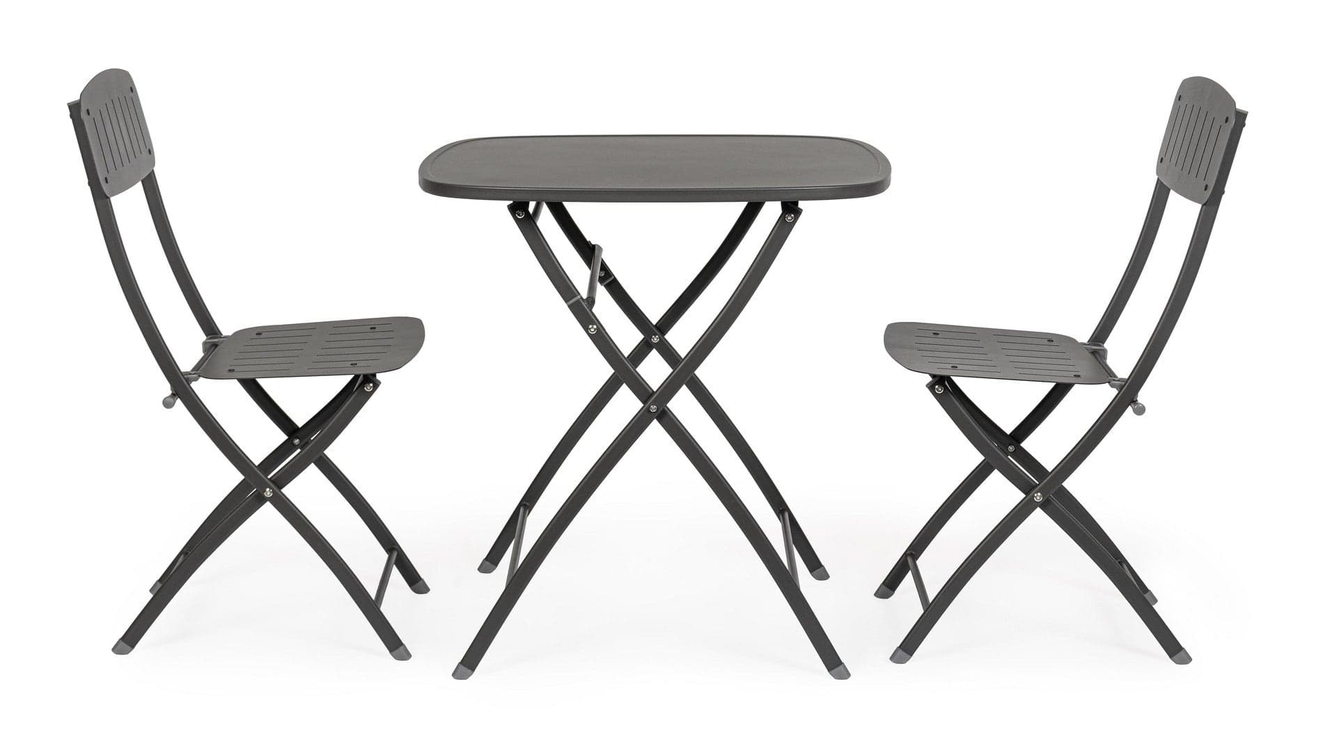 Set tavolo con 2 sedie "Bistrot" in acciaio verniciato per esterno in Tavoli standard Decor Space - Altamura, commercioVirtuoso.it
