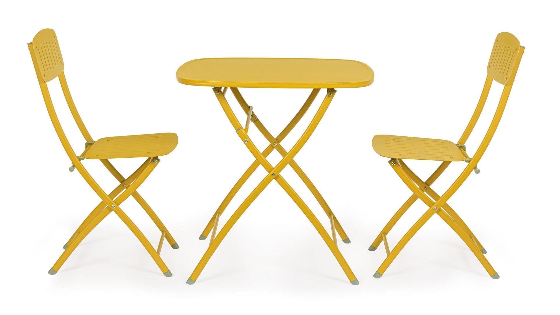 Set tavolo con 2 sedie "Bistrot" in acciaio verniciato per esterno in Tavoli standard Decor Space - Altamura, commercioVirtuoso.it