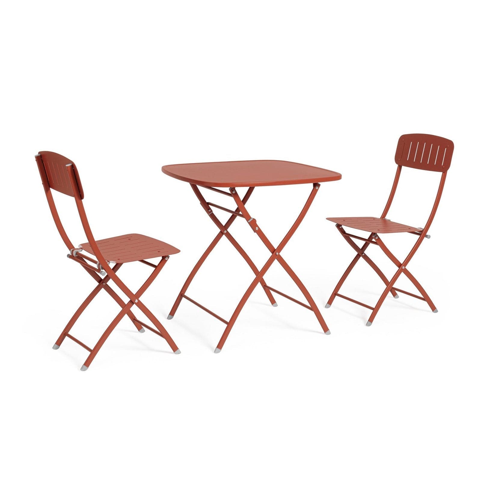 Set tavolo con 2 sedie "Bistrot" in acciaio verniciato per esterno in Tavoli standard Decor Space - Altamura, commercioVirtuoso.it