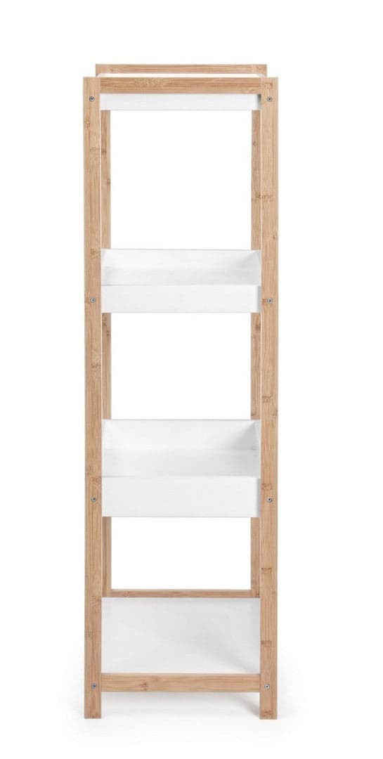 Porta oggetti "Brooklyn" struttura in bambù e ripiani in MDF per interno in Librerie Decor Space - Altamura, commercioVirtuoso.it