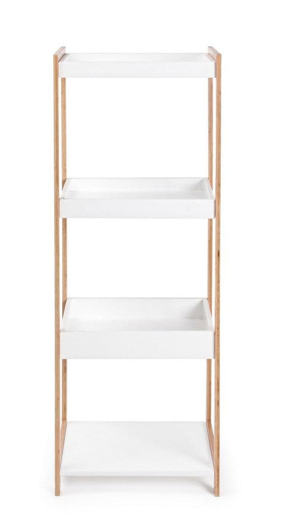 Porta oggetti "Brooklyn" struttura in bambù e ripiani in MDF per interno in Librerie Decor Space - Altamura, commercioVirtuoso.it