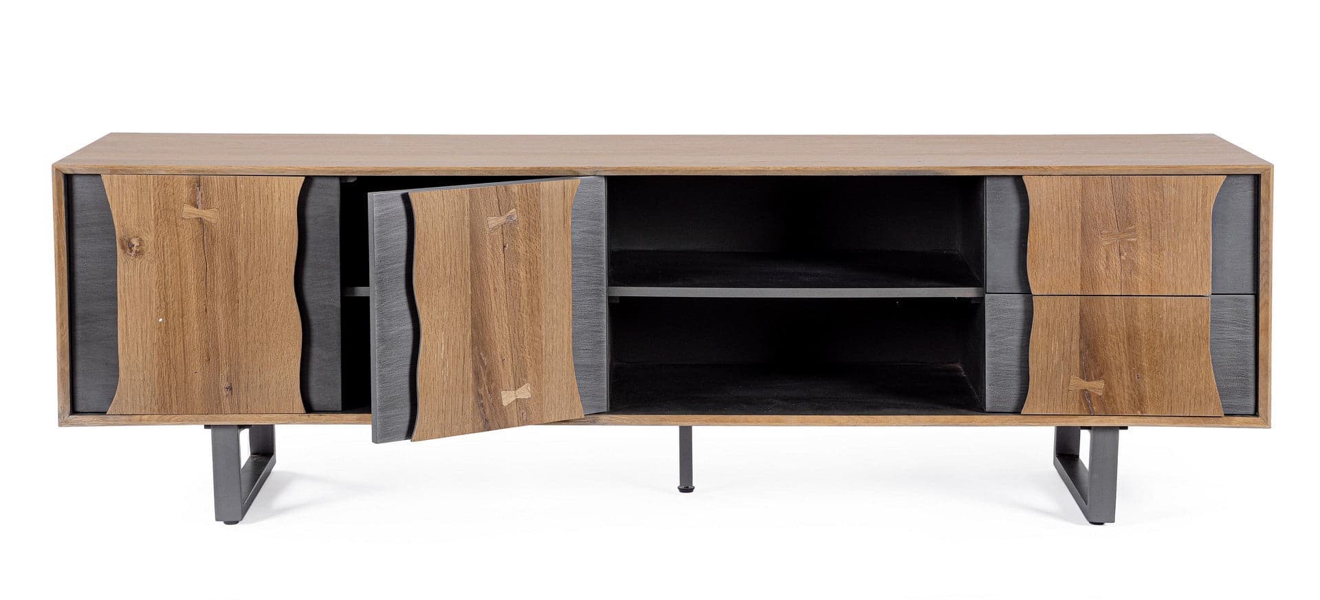 Mobile porta TV "Garwood" in legno MDF impiallacciato per interno in Pareti attrezzate Decor Space - Altamura, commercioVirtuoso.it