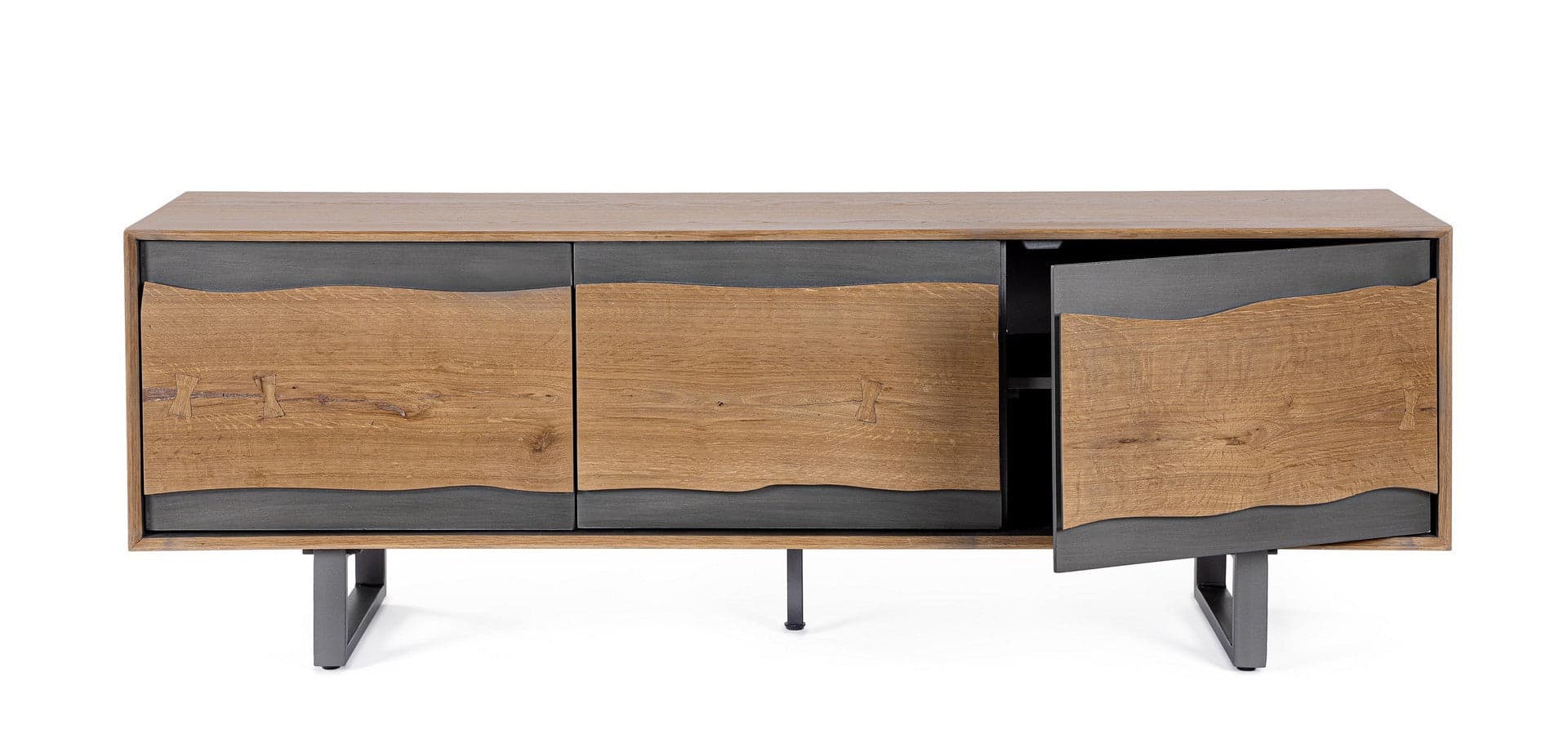 Mobile porta TV "Garwood" in legno MDF impiallacciato per interno in Pareti attrezzate Decor Space - Altamura, commercioVirtuoso.it