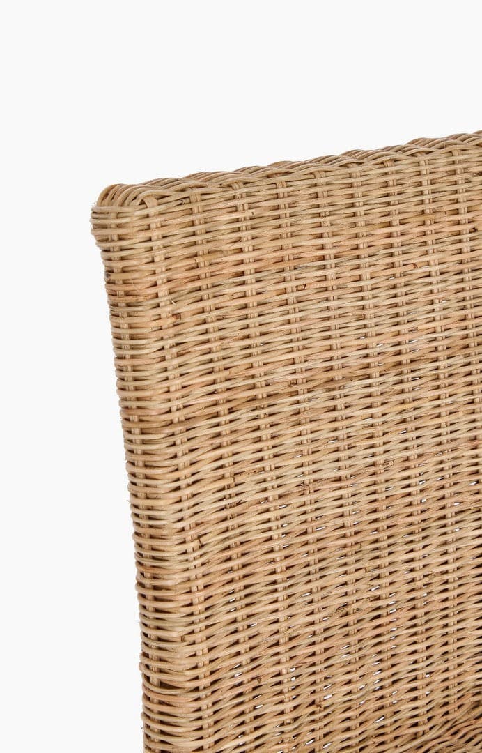 Sedia "Analuz" struttura in legno di mango con intreccio in rattan da interno in Sedie Decor Space - Altamura, commercioVirtuoso.it