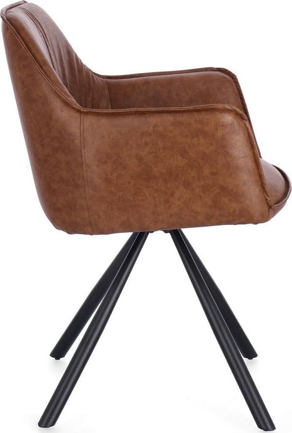 Sedia "Breval" con braccioli struttura in compensato girevole da interno in Sedie Decor Space - Altamura, commercioVirtuoso.it