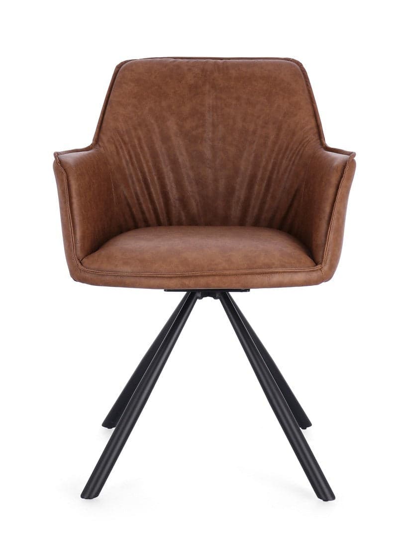Sedia "Breval" con braccioli struttura in compensato girevole da interno in Sedie Decor Space - Altamura, commercioVirtuoso.it
