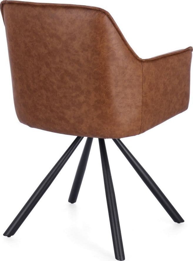 Sedia "Breval" con braccioli struttura in compensato girevole da interno in Sedie Decor Space - Altamura, commercioVirtuoso.it